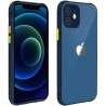 Coque silicone iPhone 12 - Bleu nuit