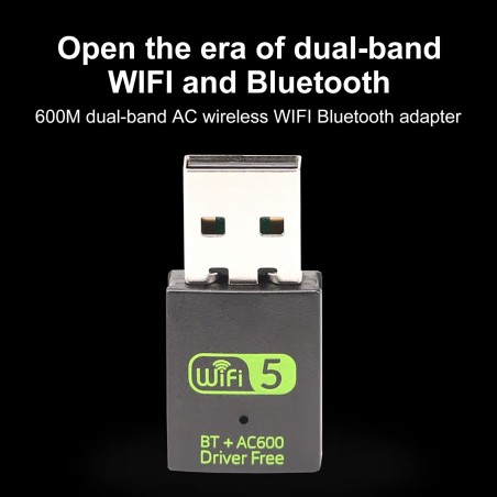 Clé Wi-Fi USB 2.4/5 GHz 600Mbps